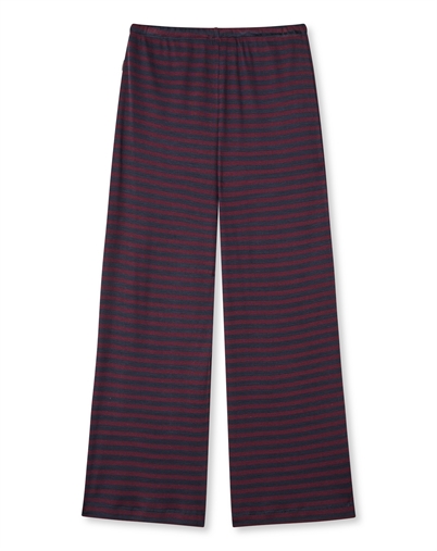 Mads Nørgaard Kids - 2x2 Cottom Stripe Verona Bukser - Sky Captain/Winetasting